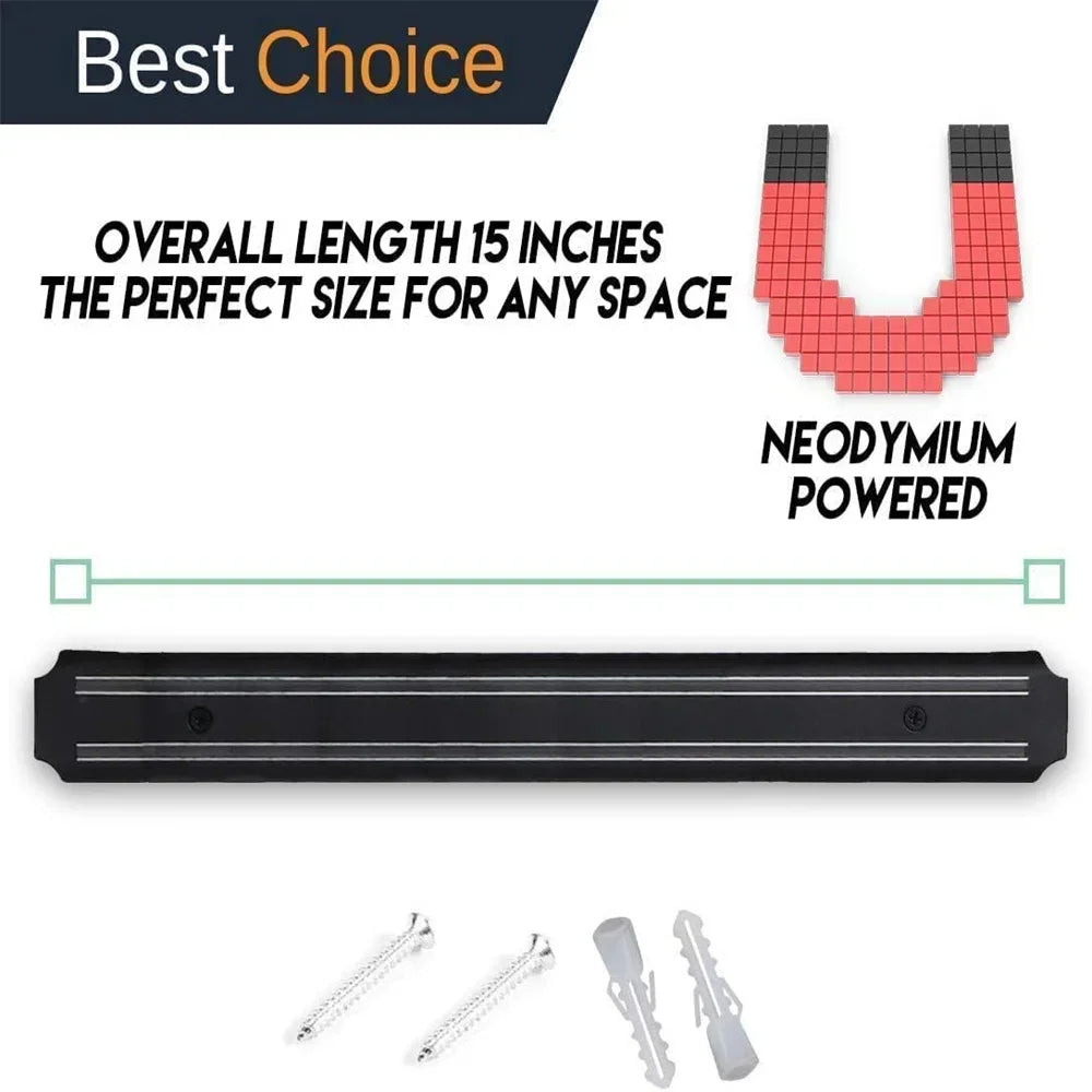 Barra Magnética Organizadora de Cuchillos de Acero Inoxidable